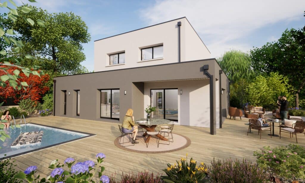 Arriere 2 MAISON E 4Ch TOIT TERRASSE X