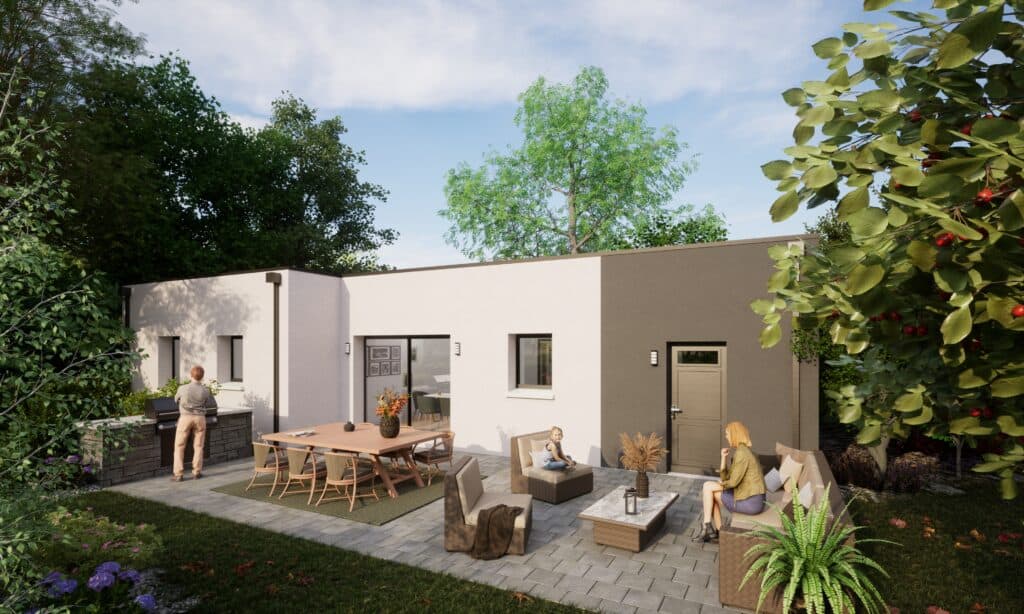 Arriere SARAN 3Ch TOIT TERRASSE X