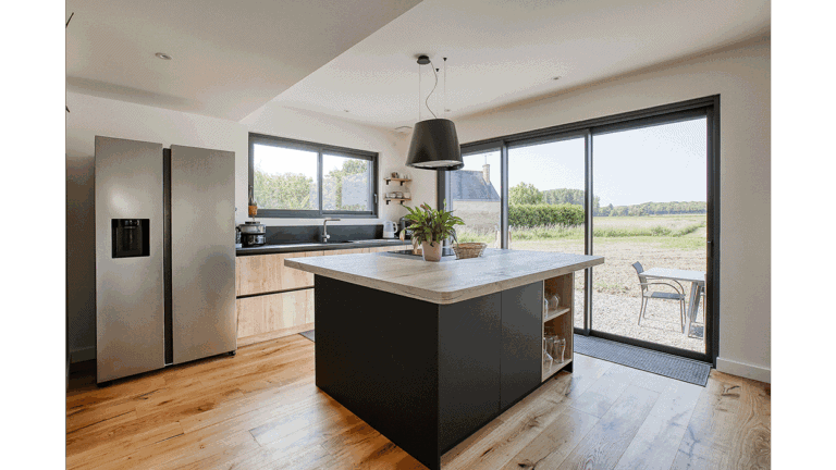 Cuisine îlot - Bauné 3